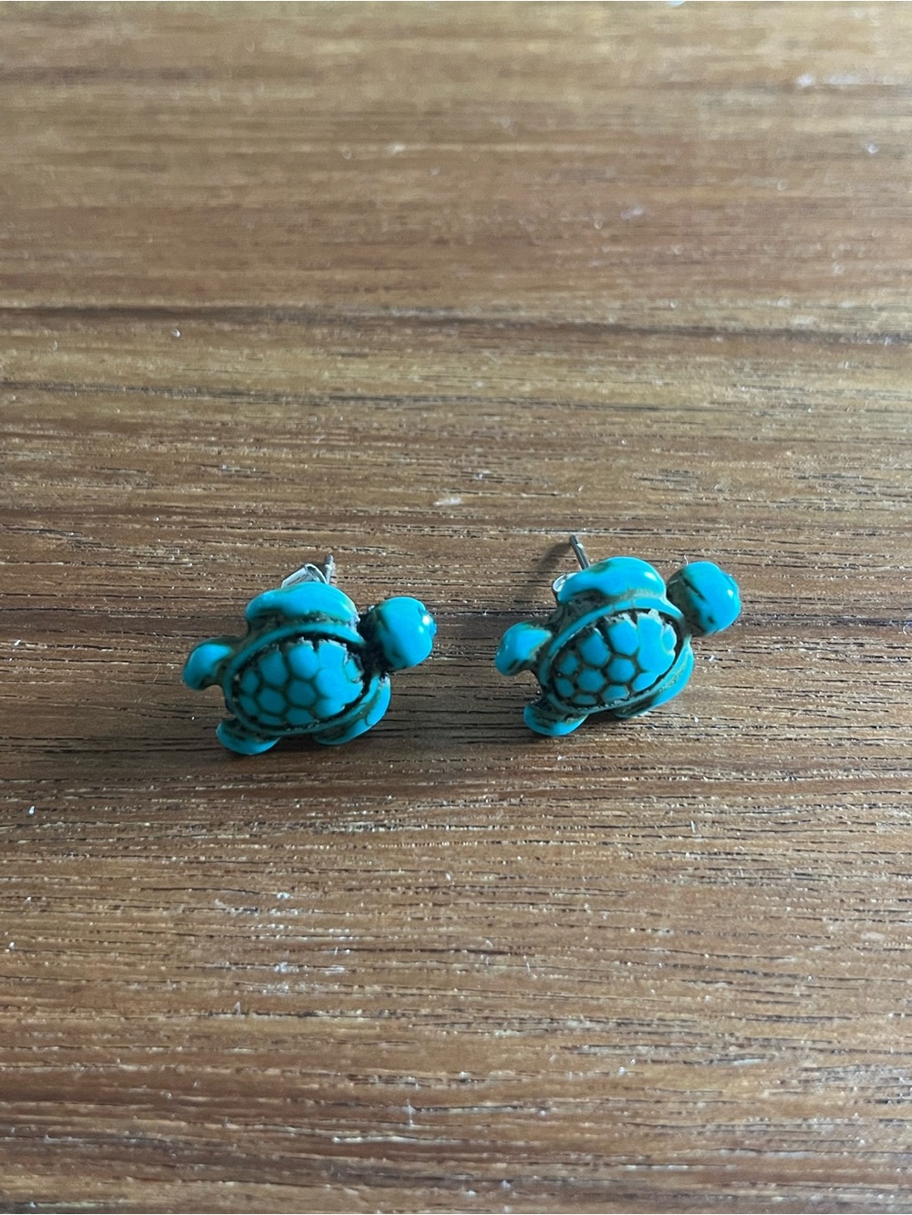 Turquoise Turtle Stud Earrings